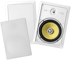 BIC VK-38W 8 Inch 3-WAY KEVLAR SERIES IN-WALL SPEAKERS WITH PIVOTING TWEETER