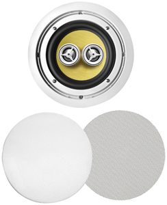 BIC VK-6DUAL Dual 6.5 Inch 2 Way STEREO 150-WATT KEVLAR SERIES WEATHER RESISTANT IN-CEILING SPEAKER
