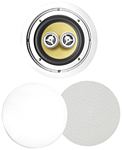 BIC VK-6DUAL Dual 6.5 Inch 2 Way STEREO 150-WATT KEVLAR SERIES WEATHER RESISTANT IN-CEILING SPEAKER