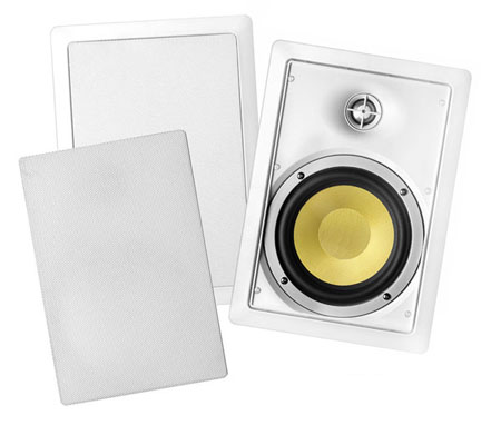 BIC VK-6W 6.5 Inch 2-WAY KEVLAR SERIES IN-WALL SPEAKERS WITH PIVOTING TWEETER