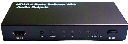 Calrad 40-998HS 4 X 1 Remote Controlled HDMI Switcher