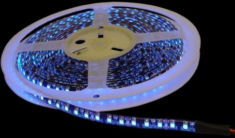 Calrad 92-300-BU-600 5M Blue LED Light Strip on reel with 600 - 1 CHIP LED