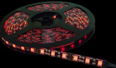 Calrad 92-300-RD-HG 5M Red LED Light Strip on reel with 300 - 3 CHIP LED