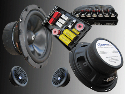 CDT Audio CL-62 6.5 Inch 2-way 4th Order Xover Component Set with 1 Inch Silk Tweeter 180 RMS