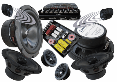 CDT Audio CL-62Pro Classic 6.5 Inch 2 Way Component Set with Upstage 1 Inch Tweeter Kit and 6.5 Inch 2 Way Rear
