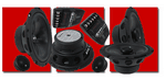 CDT Audio COM-626 CR Front 6.5 Inch 2 Way Component Set, Rear 6.5 Inch 2 Way Coaxial Combo Speaker Package
