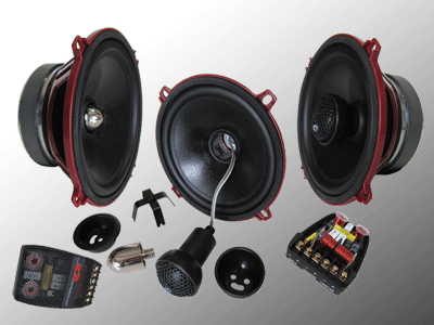 CDT Audio EU-51CV Euro 5.25 Inch 2 Way Convertible Component Set 140 RMS