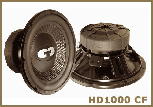 CDT Audio HD-1000CF 10 Inch 250 Watt RMS Carbon Fiber SQ Subwoofer