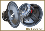 CDT Audio HD-1200CF 12 Inch 300 Watt RMS Carbon Fiber Sound Quality Subwoofer