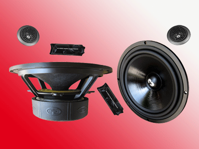 CDT Audio HD-60 High Definition 6.5 Inch 2 Way Component Set with 3/4 Inch Silk Tweeter 170 RMS