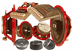CDT Audio HD-632S Slim Mount 6.5 Inch/3 Inch/1 Inch 3 Way AudioPhile Component Set Compatible BMW 1, 3, 6 Series