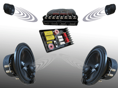 CDT Audio HD-63it High Definition 6.5 Inch 2 Way Braxial Component Set 180 RMS