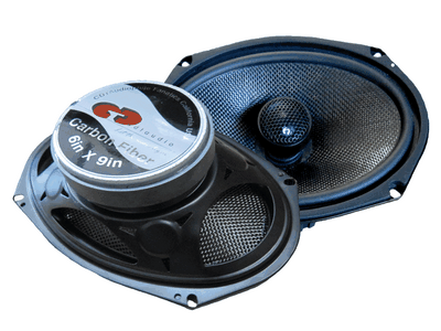 CDT Audio HD-690CFX 6X9 Inch 2 Way Carbon Fiber Coaxial Speakers with 1.2 Inch Silk Tweeter 200 RMS