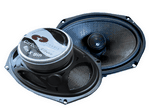 CDT Audio HD-690CFX 6X9 Inch 2 Way Carbon Fiber Coaxial Speakers with 1.2 Inch Silk Tweeter 200 RMS