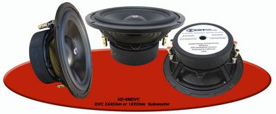 CDT Audio HD-6MDVC High Definition 6.5 Inch 150 Watt Dual 4 Ohm Subwoofer