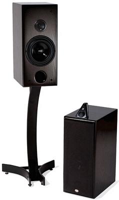 CDT Audio Sonawall Monitor 6.5 Inch 2 Way Audiophile Solid Oak Bookshelf Speaker Black