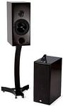 CDT Audio Sonawall Monitor 6.5 Inch 2 Way Audiophile Solid Oak Bookshelf Speaker Black