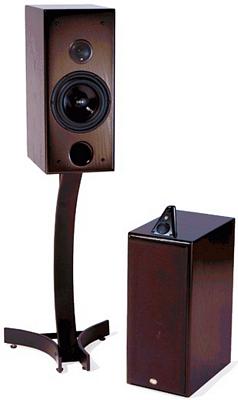 CDT Audio Sonawall Monitor 6.5 Inch 2 Way Audiophile Solid Oak Bookshelf Speaker Dark Cherry
