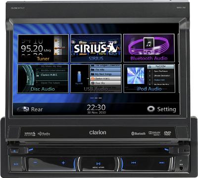 CLARION NZ503 Single DIN  7 Inch Touchscreen AV Receiver With Navigation and Bluetooth 4V Hi Volt RCA Outputs