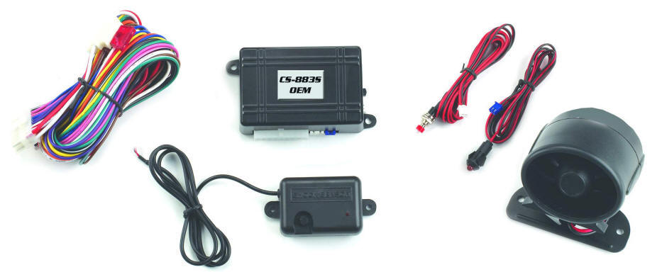 Crimestopper CS-SK5-II 4-Button  SideKick  Chrome Accented Transmitter for RS-1604DPII and RS-1704DPII