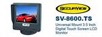Crimestopper SecurView SV-8600.TS Universal 3 1/2  Digital Touch Screen Monitor
