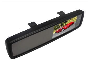 Crimestopper SV-9150 SecurView 3.5  Retrofit Clip On Rear View Mirror LCD Monitor for Backup / Reverse Camera Systems