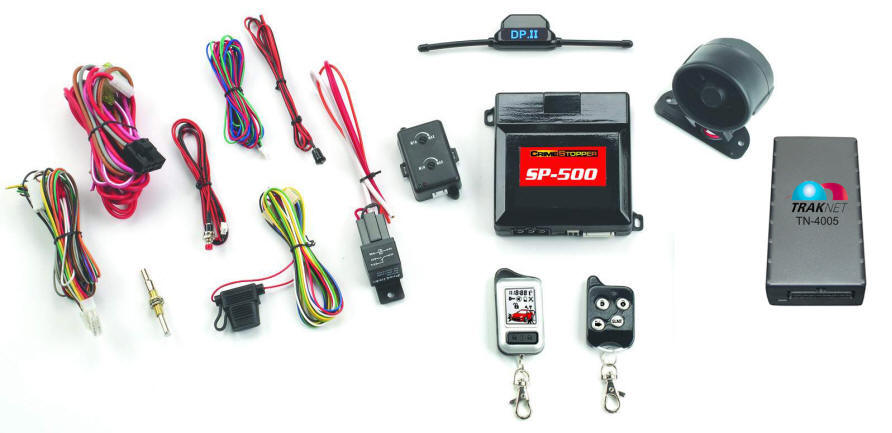 Crimestopper Traknet TN-4550.SP TN-4005 GPS Tracker + SP-500 2 Way Alarm System
