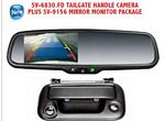 Crimestopper SV-6856.PK SV-6830.FD Ford F-150 Tailgate Handle Camera Plus SV-9156 Mirror Monitor Package