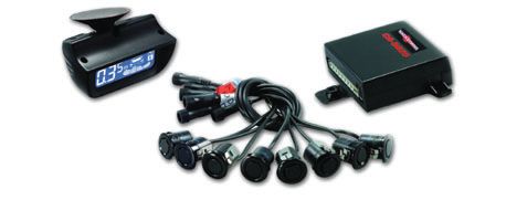 Crimestopper CA-5025 Front and Rear Parking Assist System with Windshield Mounted LCD Display