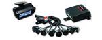 Crimestopper CA-5025 Front and Rear Parking Assist System with Windshield Mounted LCD Display