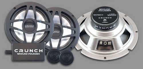 Crunch Ground Pounder GRP6.5C 6.5 Inch 2-Way Component Set 300 WATTS MAXIMUM - 60 RMS