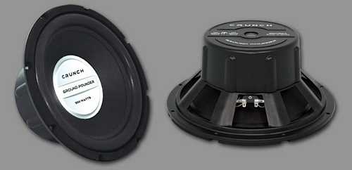 Crunch Ground Pounder GRP12S4 12 single 4-Ohm subwoofer 500 watts Maxximum - 250 RMS