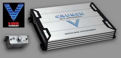 Crunch Ground Pounder GPV 1600.4 200 x 4 @ 4 OHMS, 400 x 4 @ 2 OHMS - 800 x 2 @ 4 OHMS