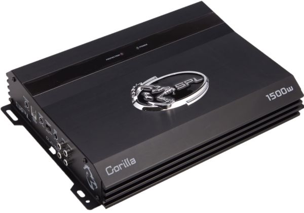 SPL Audio GLA1-1500 Gorilla 1500W Class A/B 2 Ohm Mono Subwoofer Amplifier with Remote Bass Knob
