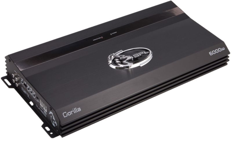 SPL Audio GLA1-6000D 6000W Class D 1 Ohm Mono Subwoofer Amplifier with Remote Bass Knob