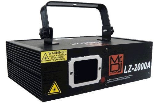 Mr DJ LZ-2000A 100mW Green Laser with 128 Pre Programmed Animation Sequence DMX-512