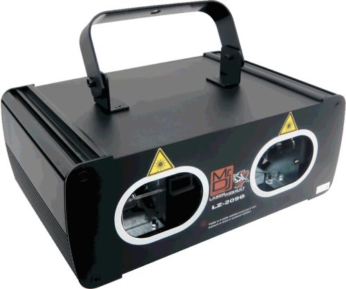 Mr DJ LZ-209G Sound Activated Dual Green Laser Beam Lighting Effect 8 Channel / DMX-512