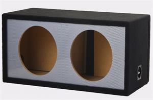 Atrend 12DVNC Dual 12 Carbon Fiber Slot Vented Custom Subwoofer Box for ALPINE E-S-R-X Subwoofers