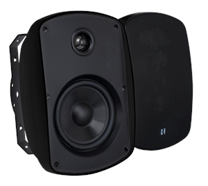 Russound 5B55MK2 5.25 125W 2-Way OutBack Outdoor Speakers BLACK PAIR