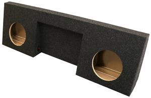 Atrend A168-12CPA Dual 12Sealed Subwoofer Box for 2007 - 2013 Chevrolet - GMC Regular Cab with Amp Space Carpeted