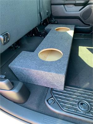 Atrend A219-12CP Dual 12 Sealed Subwoofer Box for 2019 & Up Dodge Ram Crew Cab Enclosure Carpeted