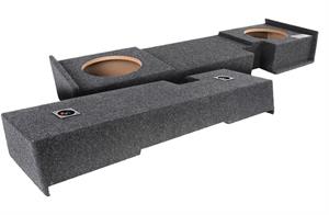 Atrend A302-12CP A302-12CP Dual 12 Sealed Subwoofer Box for 2000 - 2003 Ford F150 Super Cab Carpeted