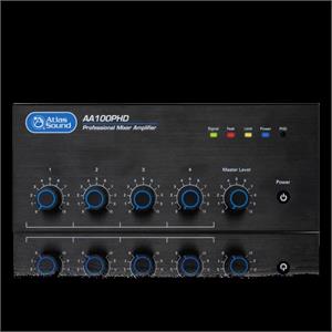 Atlas IED AA100PHD Mixer Amplifier 4 Input 100W at 25V / 70.7V and 4 Ohms with PHD