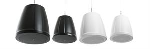 QSC AD-P6T-BK Two-Way Pendant Speaker 6.5 70/100v Transformer with 16 Ohm Bypass 135 Degree Conical DMT Coverage EACH