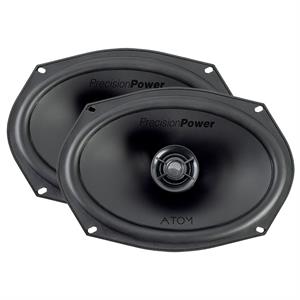 Precision Power PPI AS.69 ATOM 6x9 75W RMS 2 Way Full Range Coaxial Speakers 150W Max PAIR