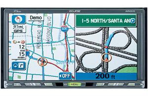 Eclipse AVN5510 2 DIN 7 Inch In dash DVD receiver With DVD navigation 3 x 5V RCA Outputs OLD SCHOOL