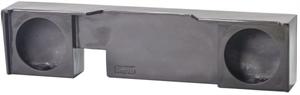 Atrend AF372-10 2004-08 FORD F150 Extended / Super Crew Cab Dual 10 Down Fire Custom Fiberglass Subwoofer Box