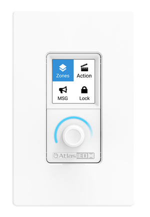 Atlas IED CZSV Atmosphere Zone, Source, And Volume Wall Controller with Color Screen