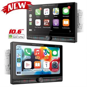 Power Acoustik CPAA-70D10M 10.6 Double DIN Floating Multimedia Receiver with CarPlay and Android Auto