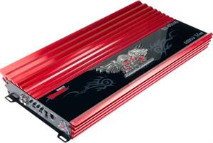 Power Acoustik D1-6000D Demon 3500 RMS at 1 Ohm Class D Mono Subwoofer Amplifier 6000 Watts Max Candy Apple Red